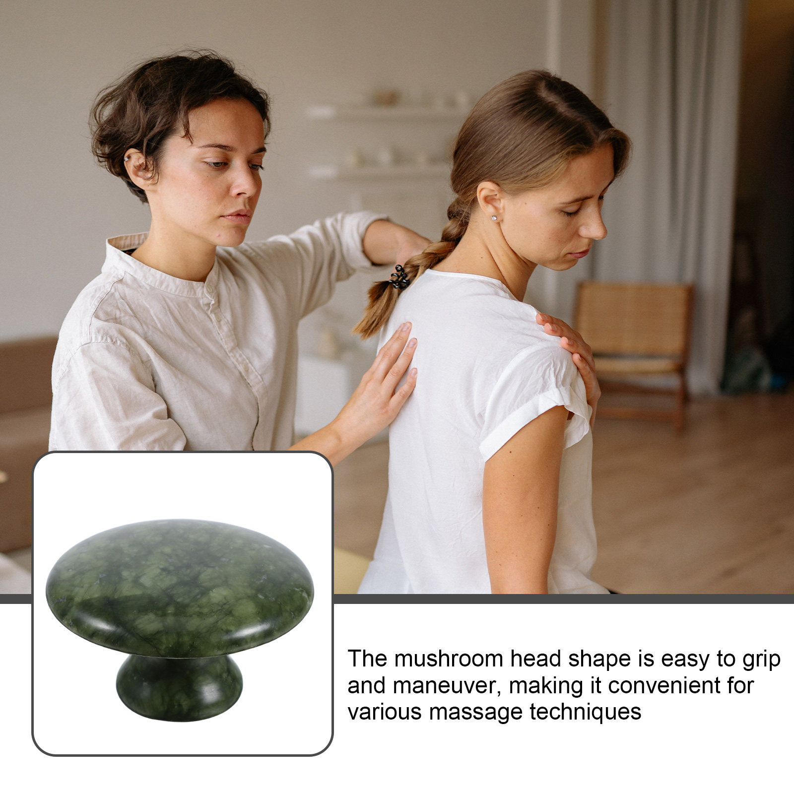 Mushroom Gua Sha Massage Stone - Spa Massager recension och pris